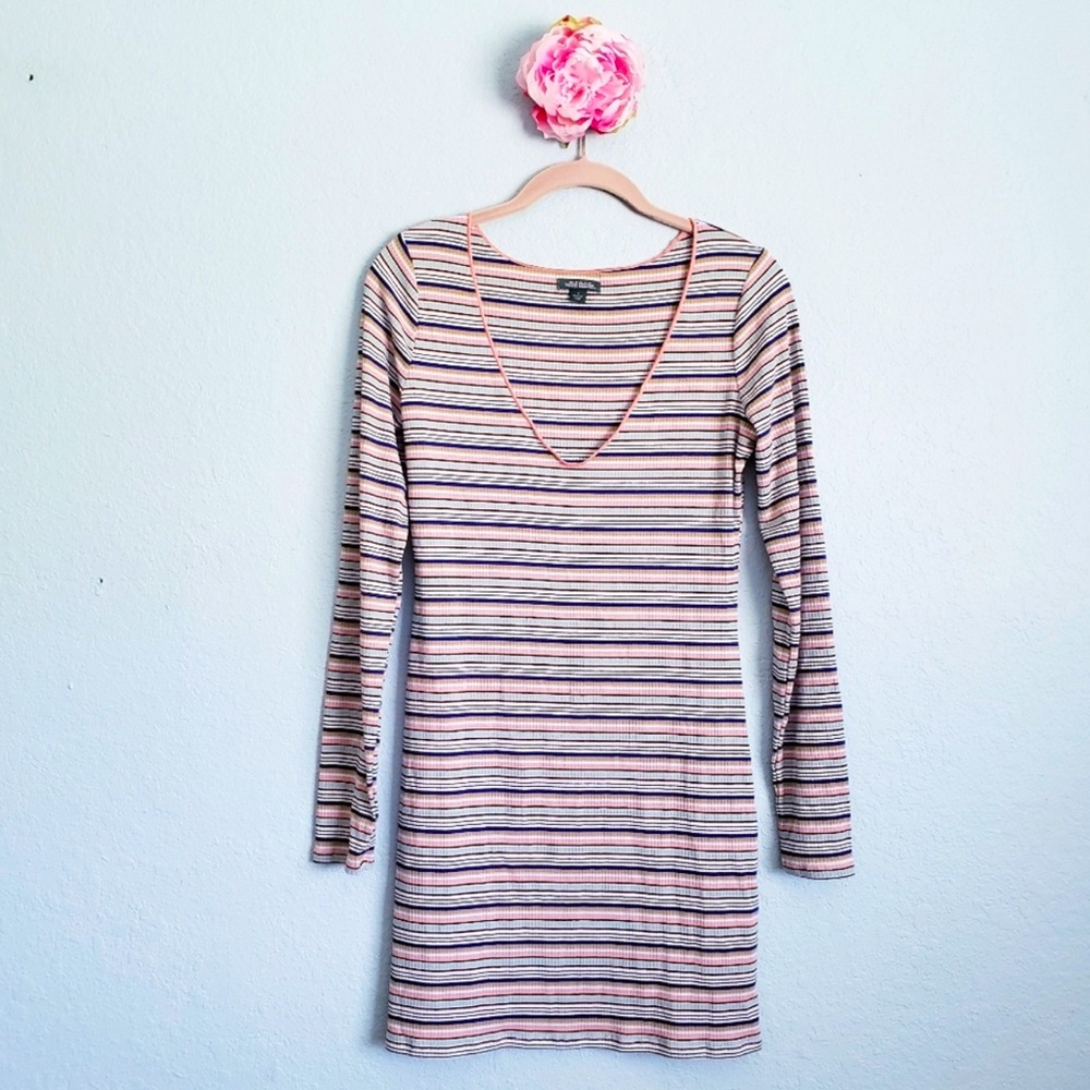 Wild Fable Ribbed Striped Mini dress